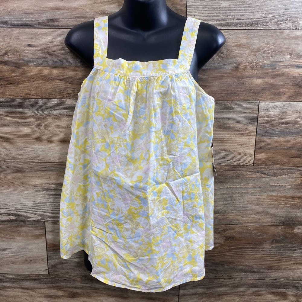 NWT The Nines By Hatch Cotton Maternity Tank Top Yellow Pink Blue Size XXL